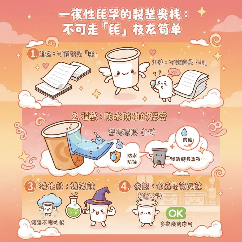 一次性紙杯的製造奧祕：不只是「紙」那麼簡單