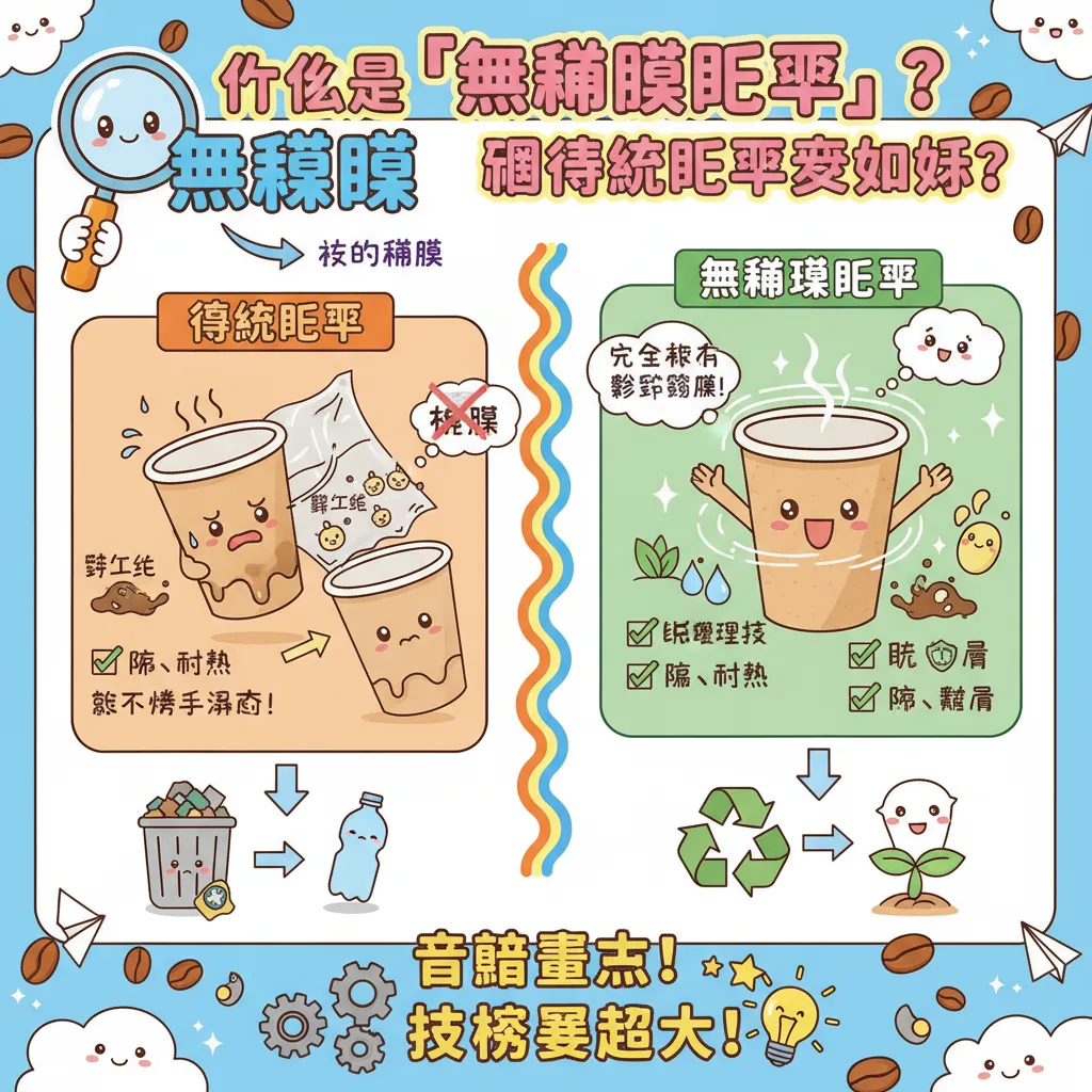 什麼是「無淋膜紙杯」？跟傳統紙杯差在哪？