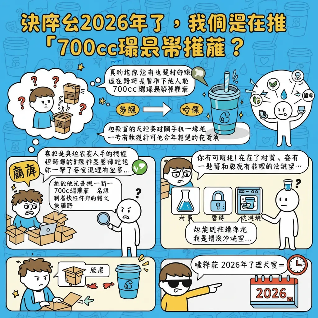 為什麼2026年了，我們還在推「700cc環保杯推薦」？