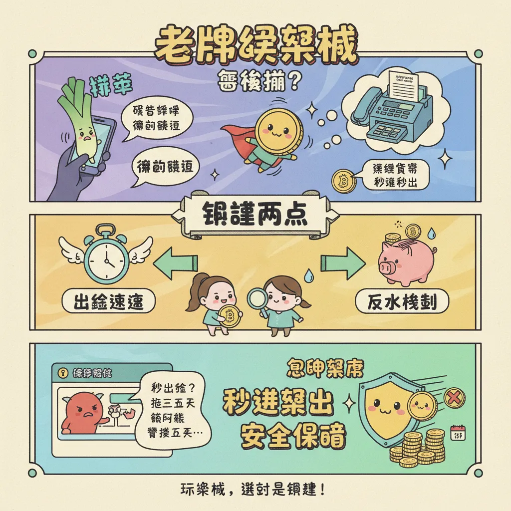 老牌娛樂城怎麼挑？看懂出金速度與返水機制最穩